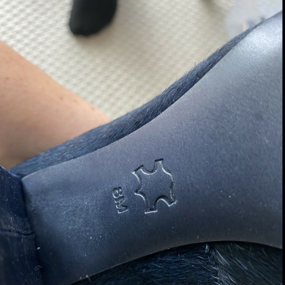 SOLD tory burch designer pony skin shoes fancy heel - Picture 10 of 10
